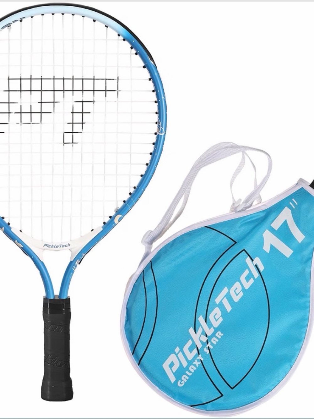 17 Kids Blue Paddle Tennis Racket with Carry Case